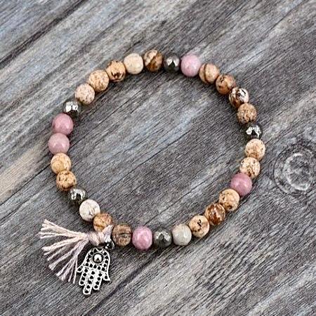Handmade Hamsa Hand Tassel Bracelet