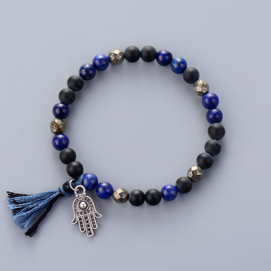 Handmade Hamsa Hand Tassel Bracelet