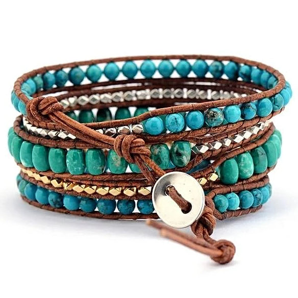 Free Spirit Turquoise Wrap Bracelet