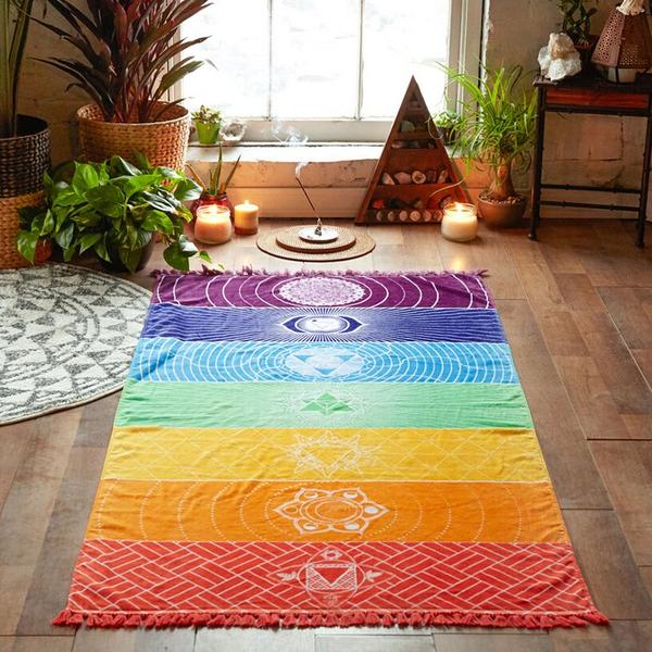 Bohemian 7 Chakra Meditation Tapestry