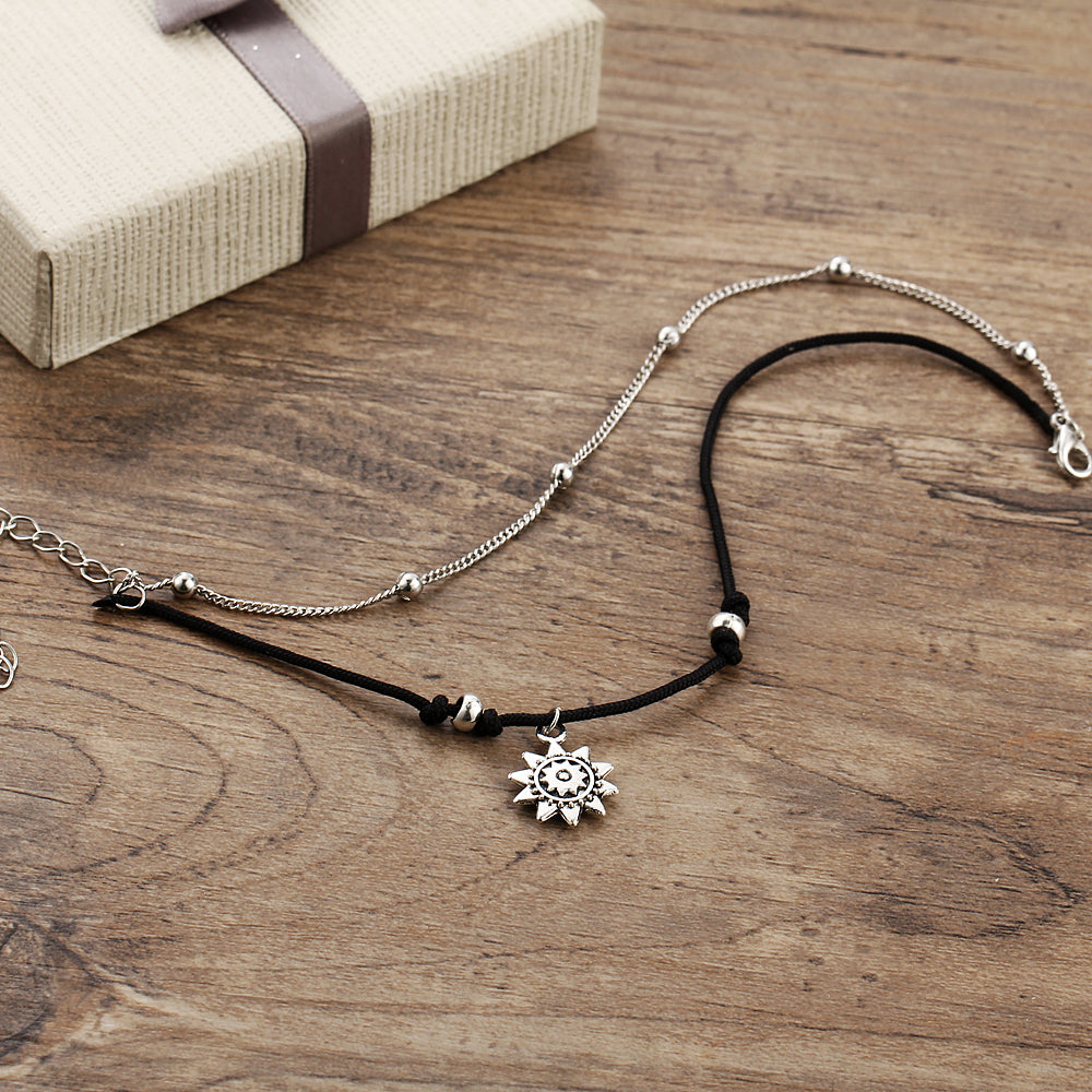 Vintage Star Pendant Anklet