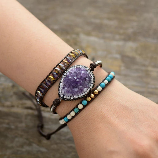 Mystical Lepidolite Transition Bracelet