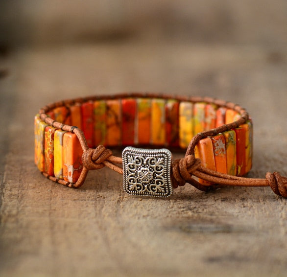 Sunshine hot sale leather bracelet