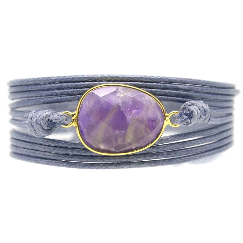 Inner Peace Amethyst Wrap Bracelet