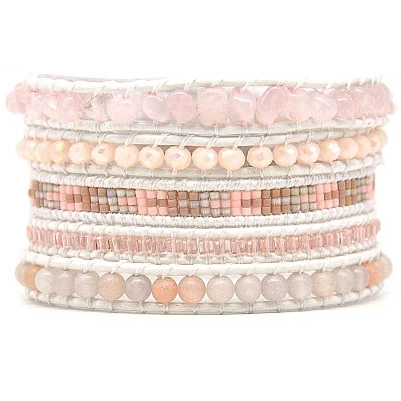 Soft Yet Strong Rose Quartz Bracelet