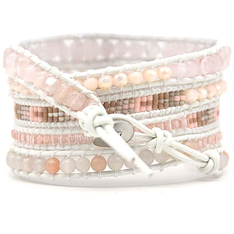 Soft Yet Strong Rose Quartz Bracelet