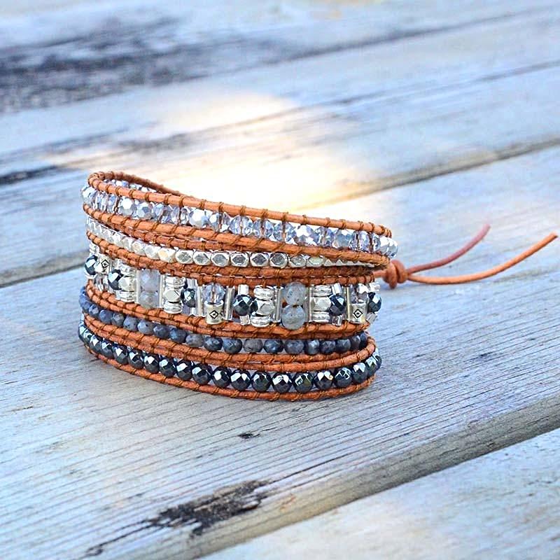 Confident Labradorite Wrap Bracelet