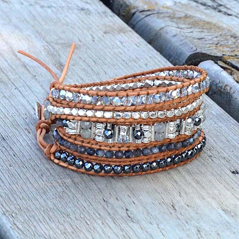 Confident Labradorite Wrap Bracelet
