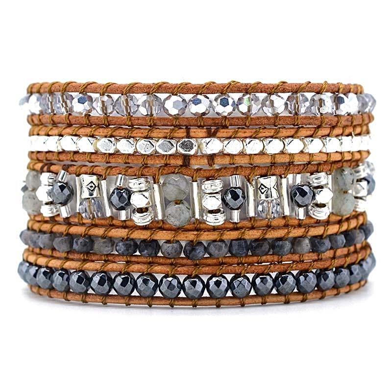 Confident Labradorite Wrap Bracelet