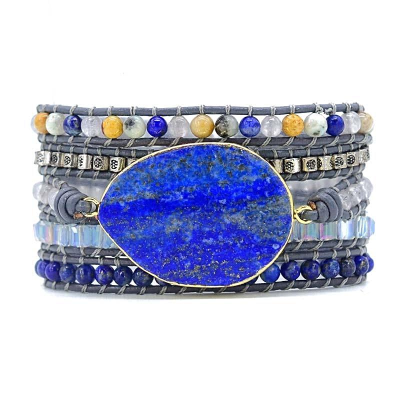 Peace Within Lapis Lazuli Wrap Bracelet