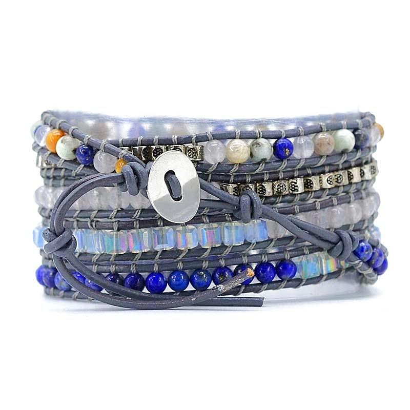 Peace Within Lapis Lazuli Wrap Bracelet