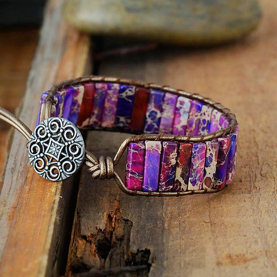 Vibrant Violet Tube Bracelet