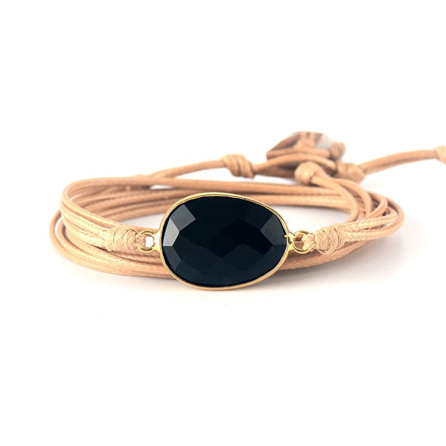 Inner Strength Onyx Wrap Bracelet