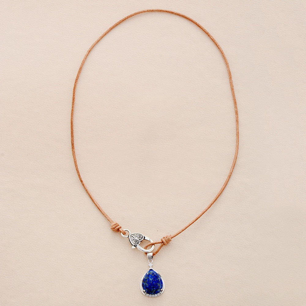 Lapis Lazuli Teardrop Necklace