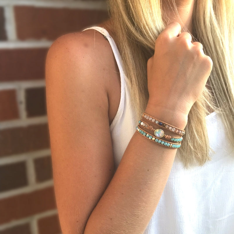 Zen Spirit Opal Wrap Bracelet